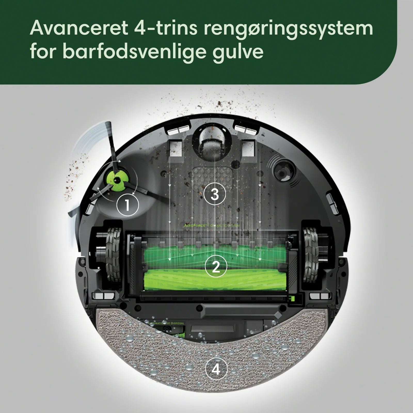 iRobot Roomba Combo 10 Max Robotic Vacuum Clean sort robotstøvsuger med avanceret 4-trins rengøringssytem