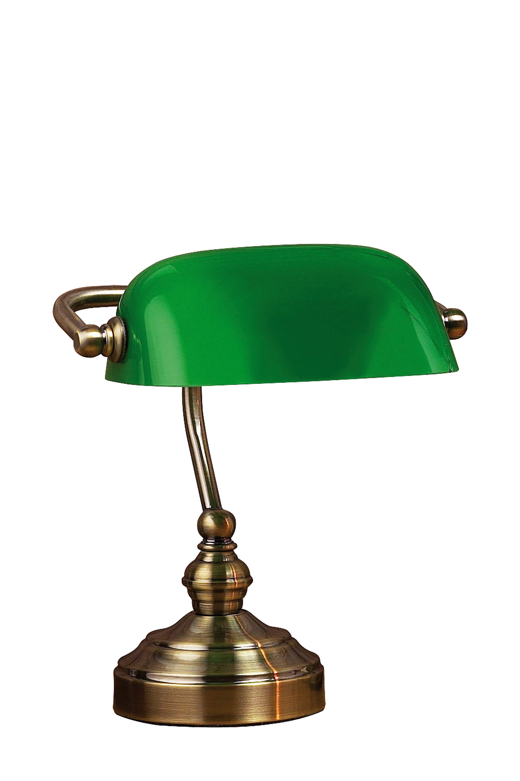Bankers Bordlampe Grøn 25cm