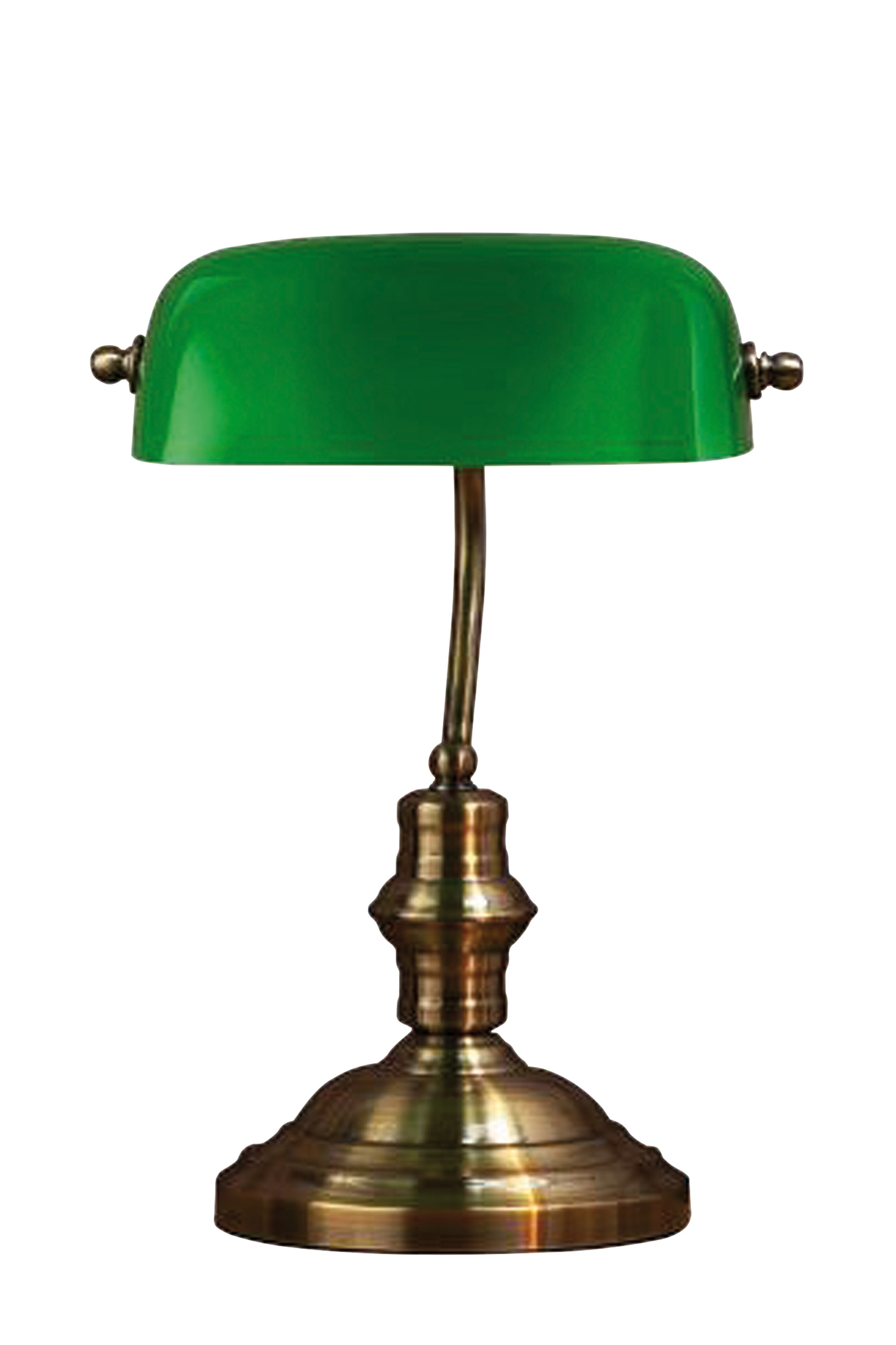 Bankers Bordlampe Grøn 42cm