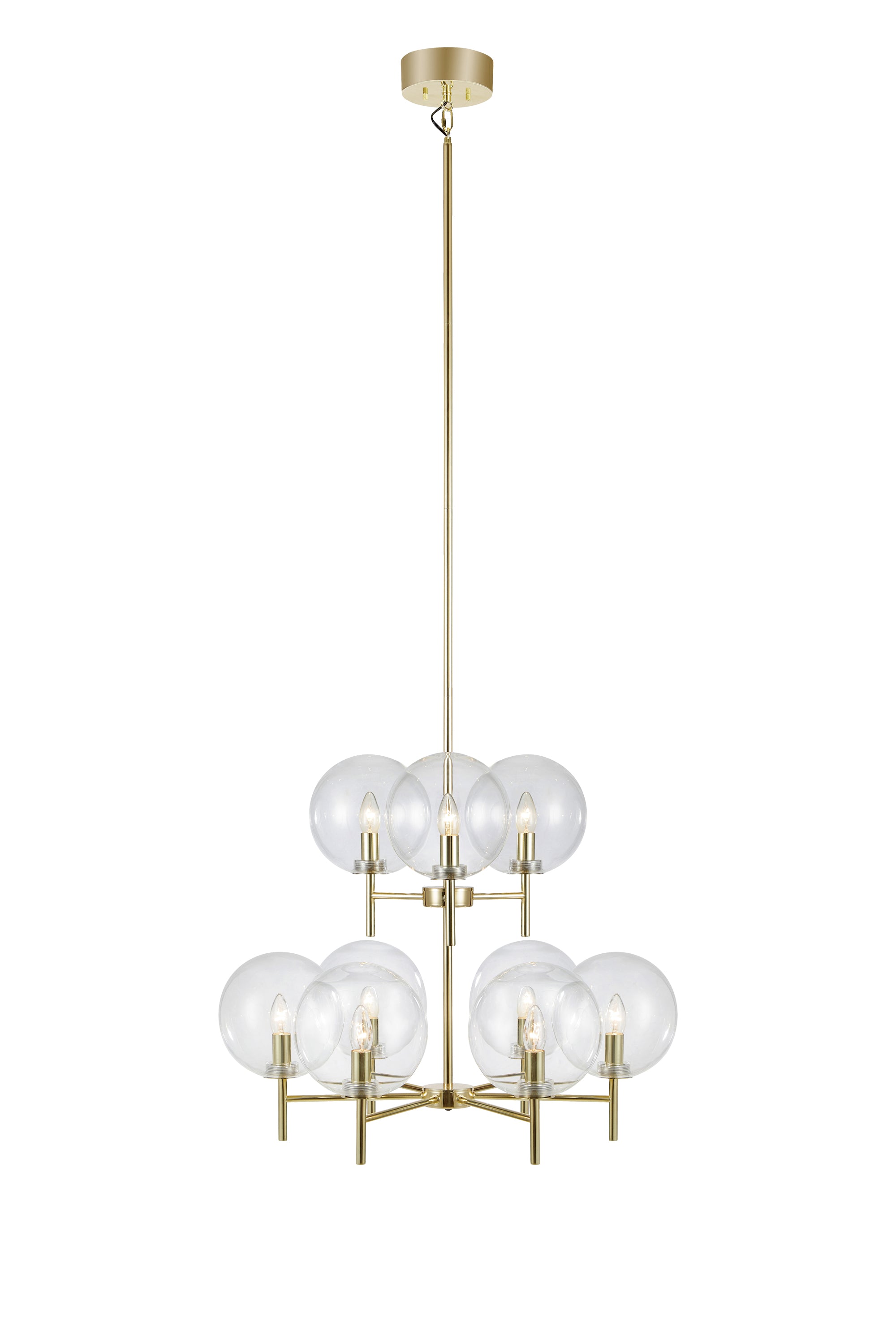 Markslöjd Crown Pendel 9L Messing billede 4