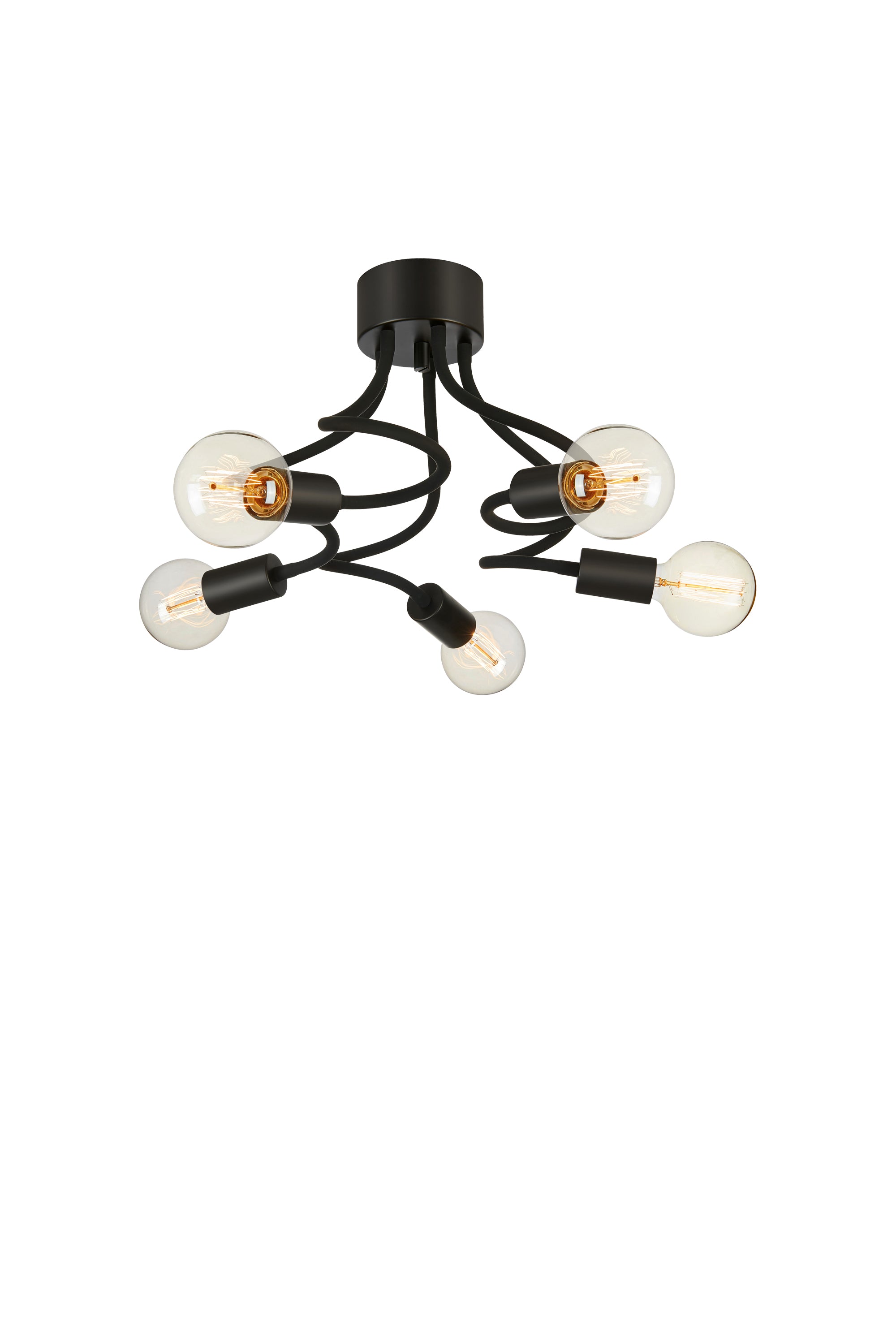 Markslöjd Medusa Loftslampe 5L Sort billede 4