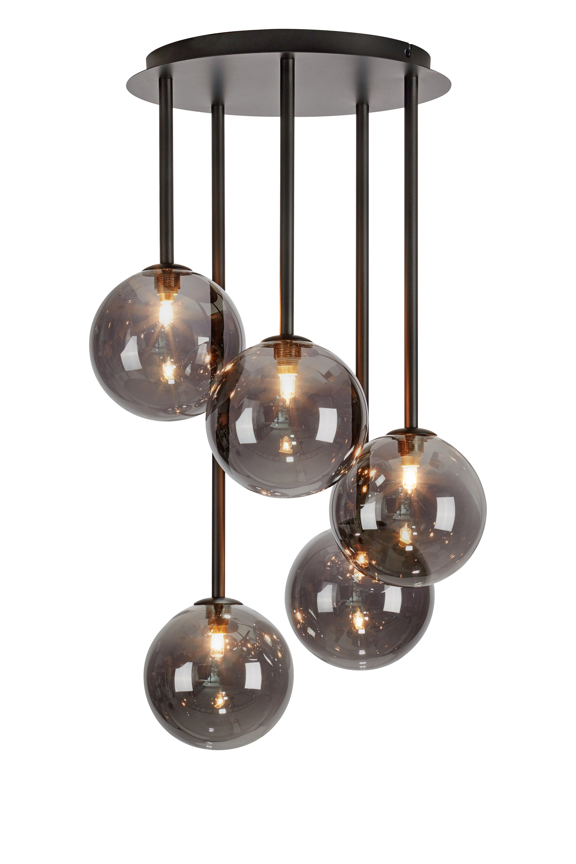 Markslöjd Universe Loftslampe 5L Sort/Røg billede 4