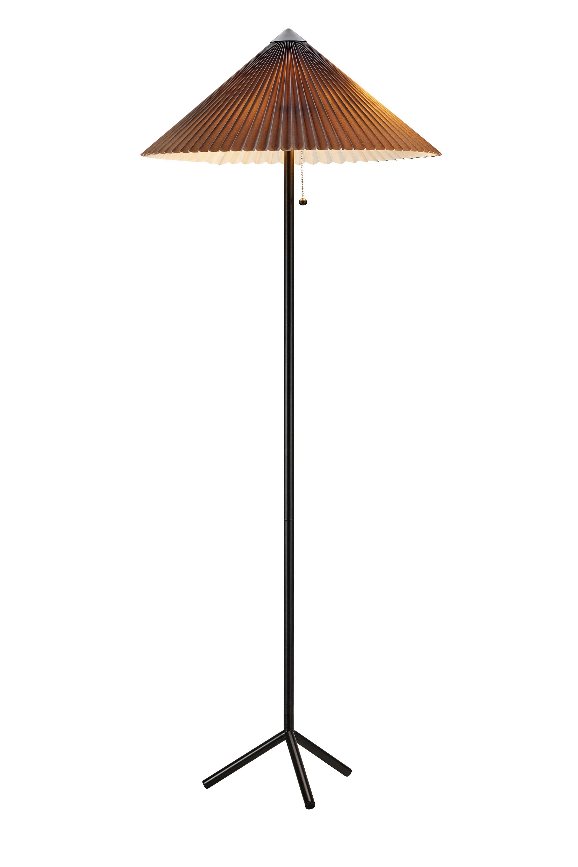 Plisado Gulvlampe 2L Sort/Grå