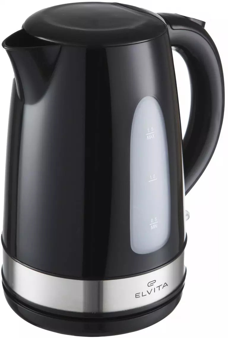 Sort Elvita elkedel til 1,5 liter