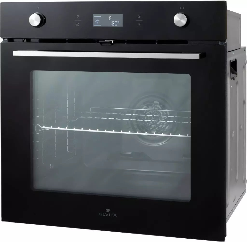 Elvita CUI4724S - Indbygningsovn set fra siden