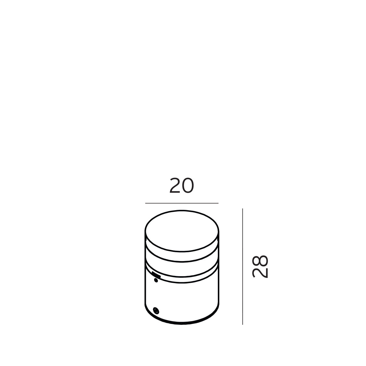 Norlys Stavanger Aluminium, E27 IP65 46W 28CM - Udendørslampe