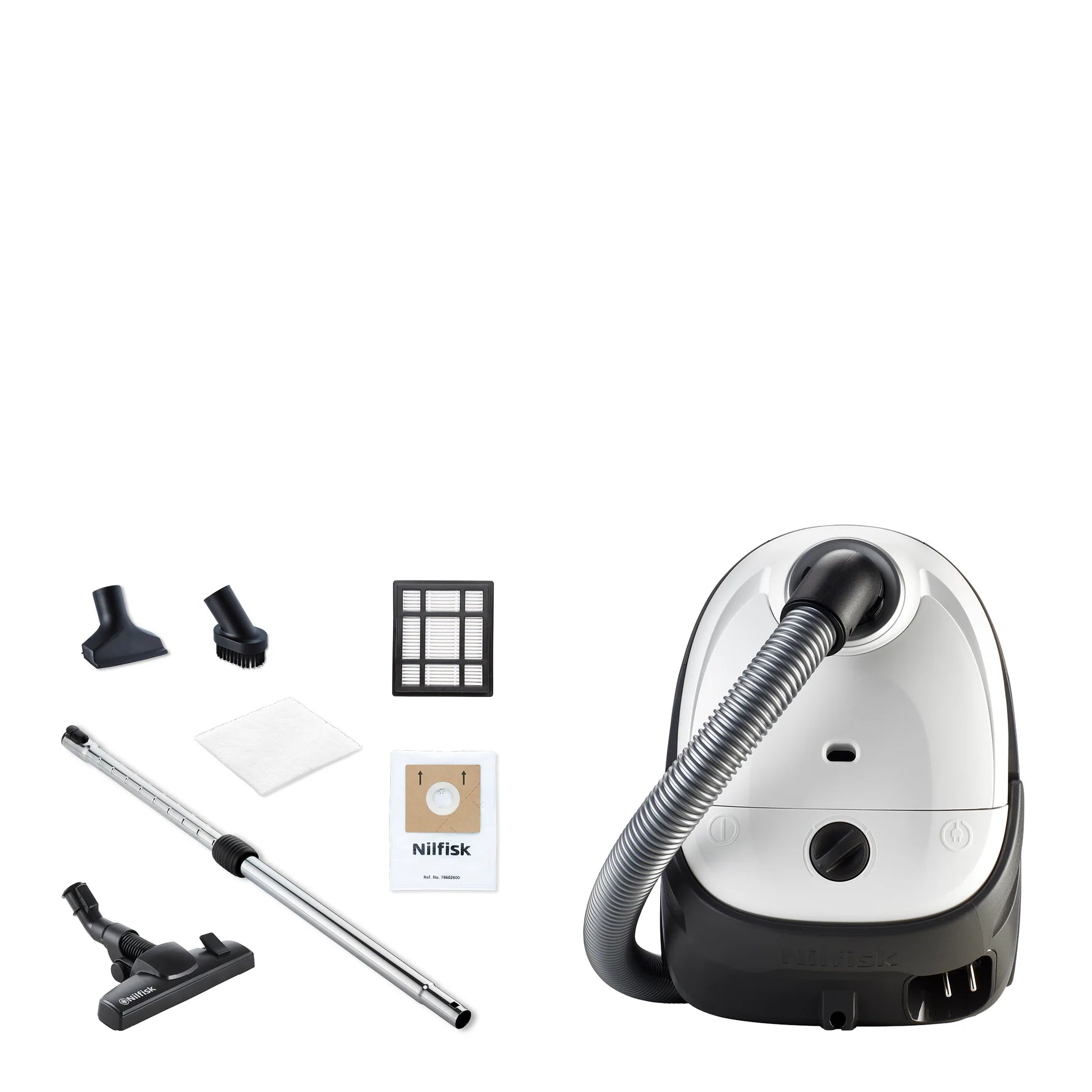 Nilfisk One WB10P05A hvid støvsuger