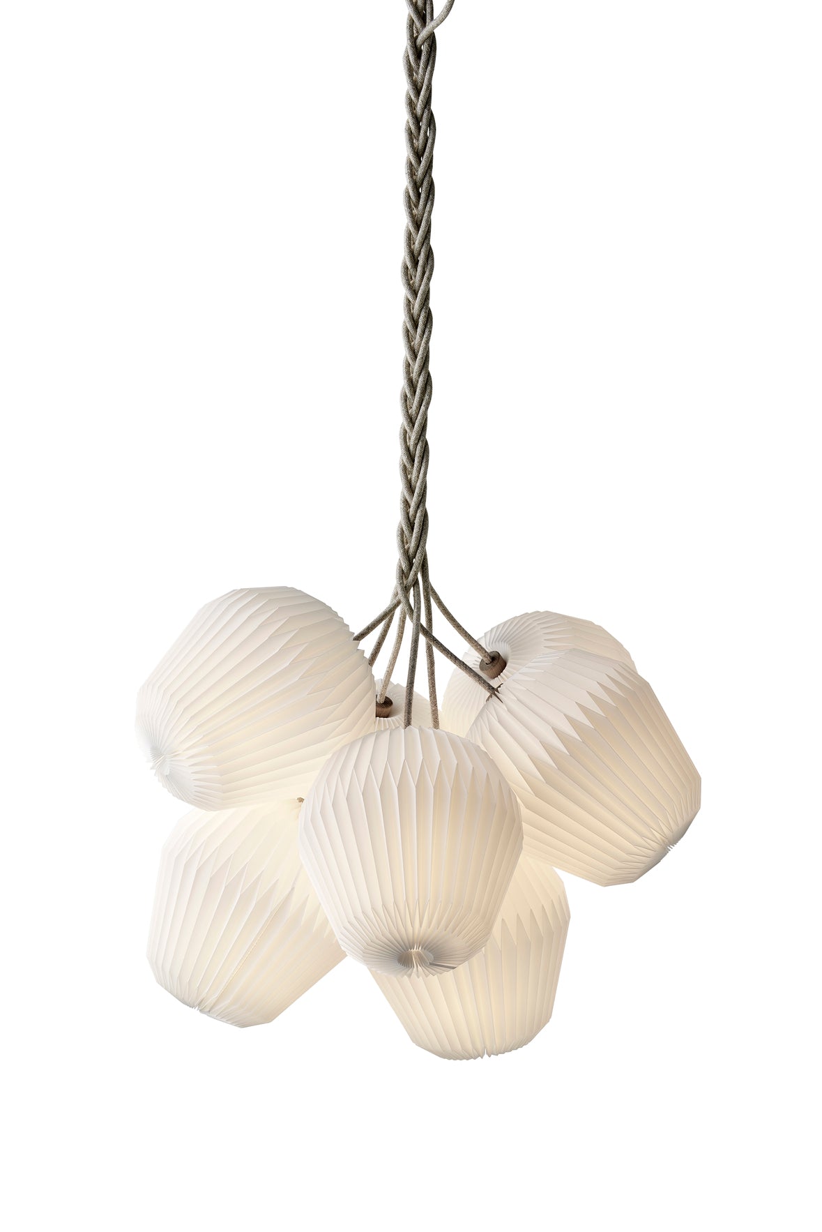 LE KLINT 130 Bouquet 7 7 x E27 Ø120 XL Pendel m. 7 Papirskærme