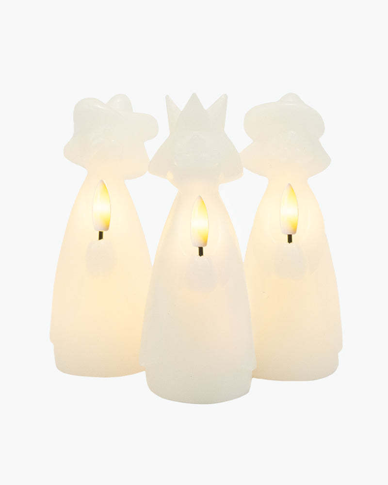 Maria Tre Konger 3stk sæt Hvid H14 cm 3x1LED