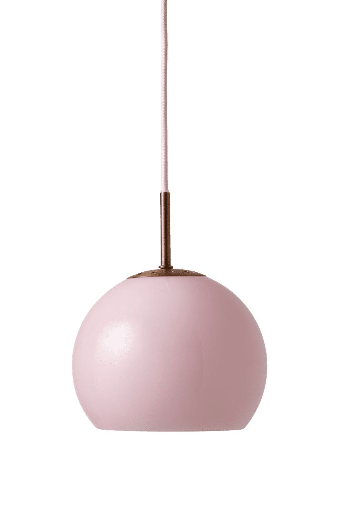 Frandsen Ball Glass E14 W25 Ø18 Opal Rose Pendel