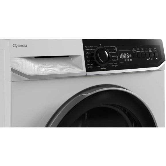 Zoomet helt ind på kontrolpanelet fra Cylinda TVP915G29C kondenstørretumbler med varmepumpe