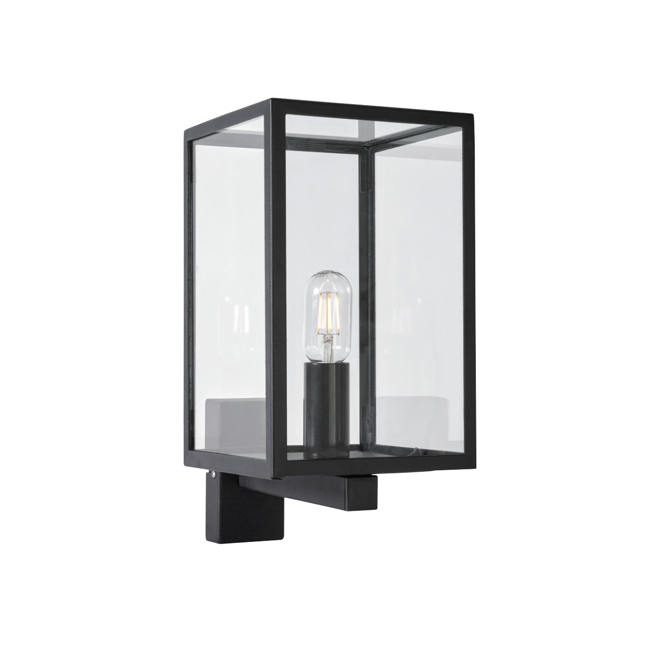 Norlys Lofoten Up/Down Sort Klar, E27 IP44 57W - Udendørslampe