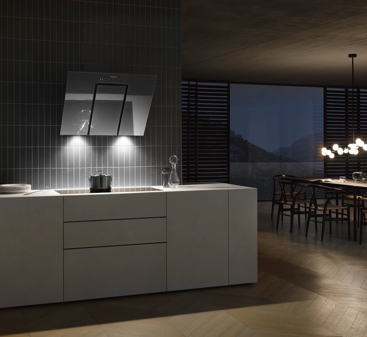 Miele DA 6498 W obsw EXT A D (Pure) - Vægmonterede emhætter