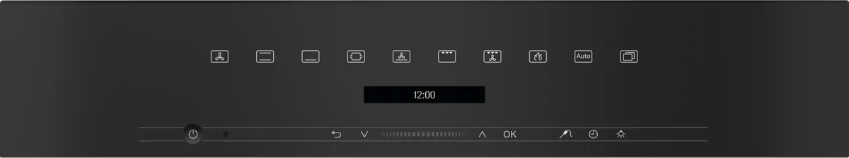 Miele H 7262 har et simpelt og funktionsrigt display
