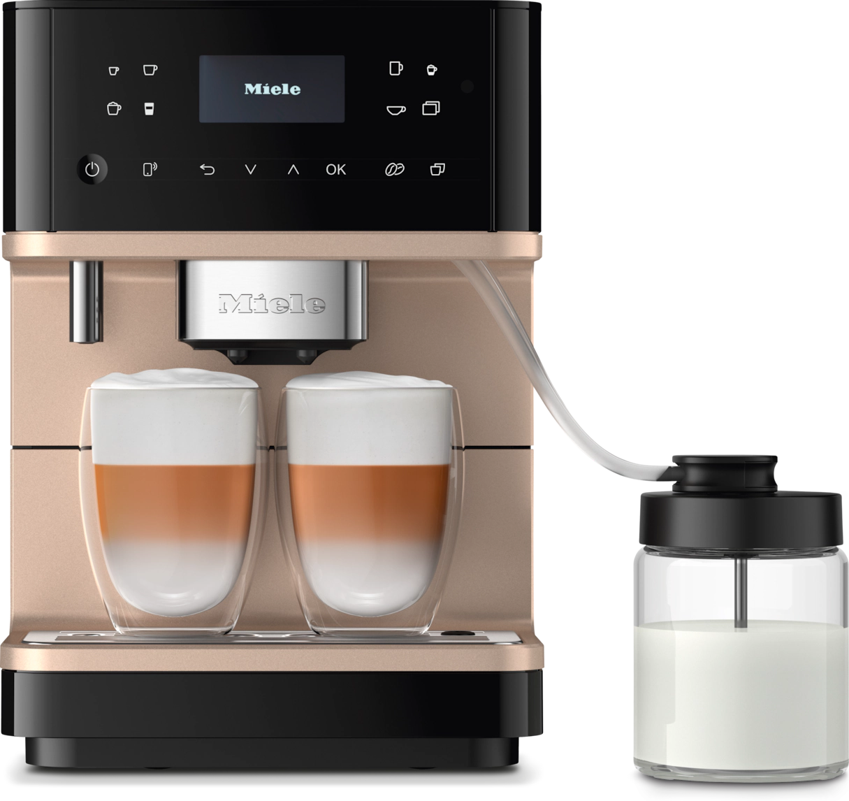 Miele CM 6360 OBCM NER Obsidiansort/CleanSteelMetallic - Espressomaskine