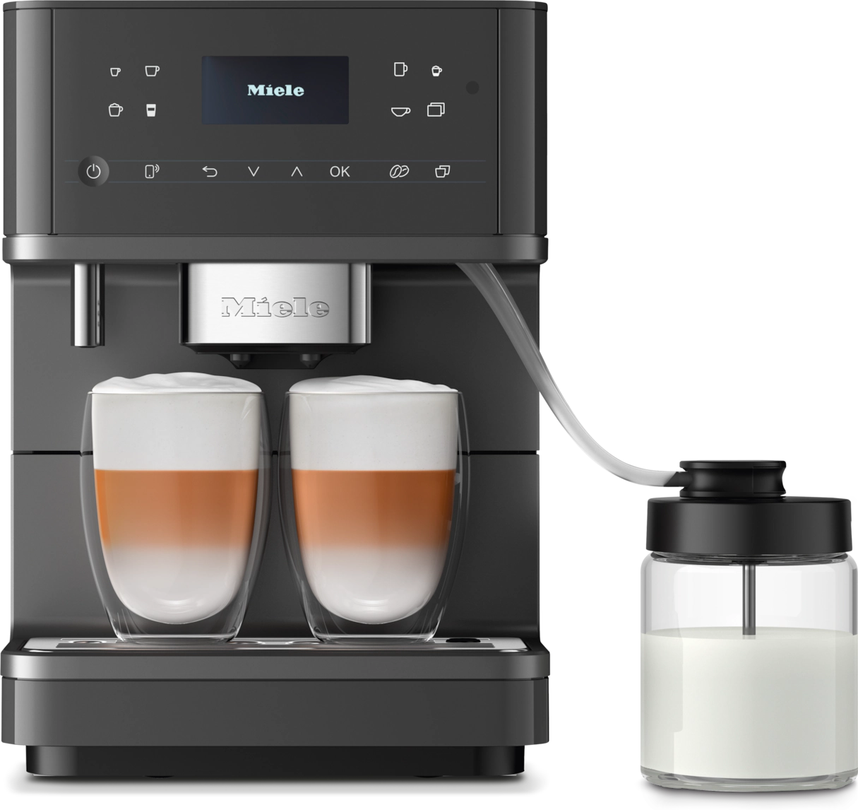 Miele CM 6560 NER Grafitgrå PearlFinish - CM6 MilkPerfection espressomaskine