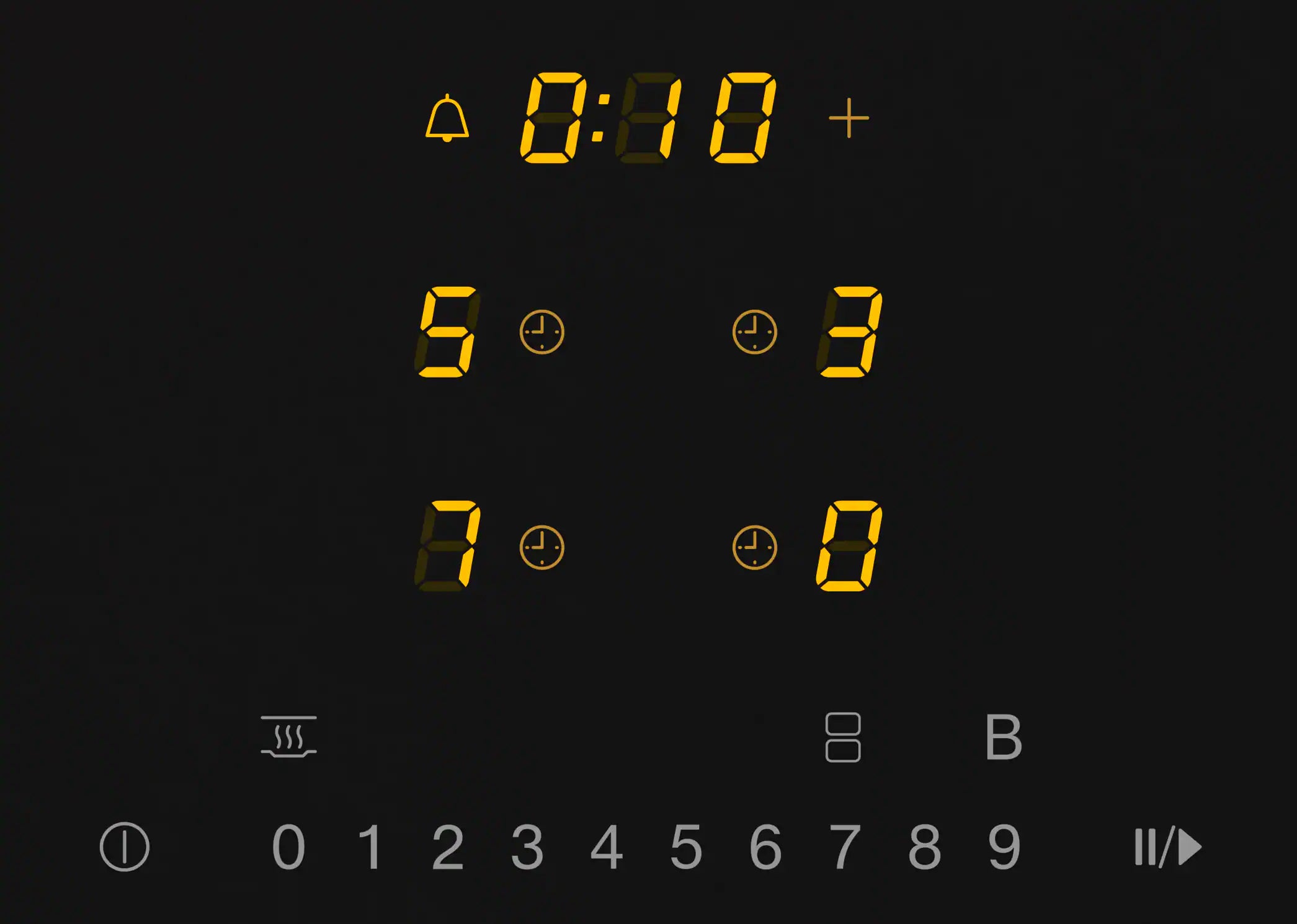 ComfortSelect giver Miele 7373 FR Induktionskogeplade let kontrol med talrække