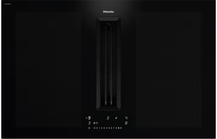 Miele KMDA 7676-1 FL BlackPerfection Induktionskogeplade med indbygget emhætte