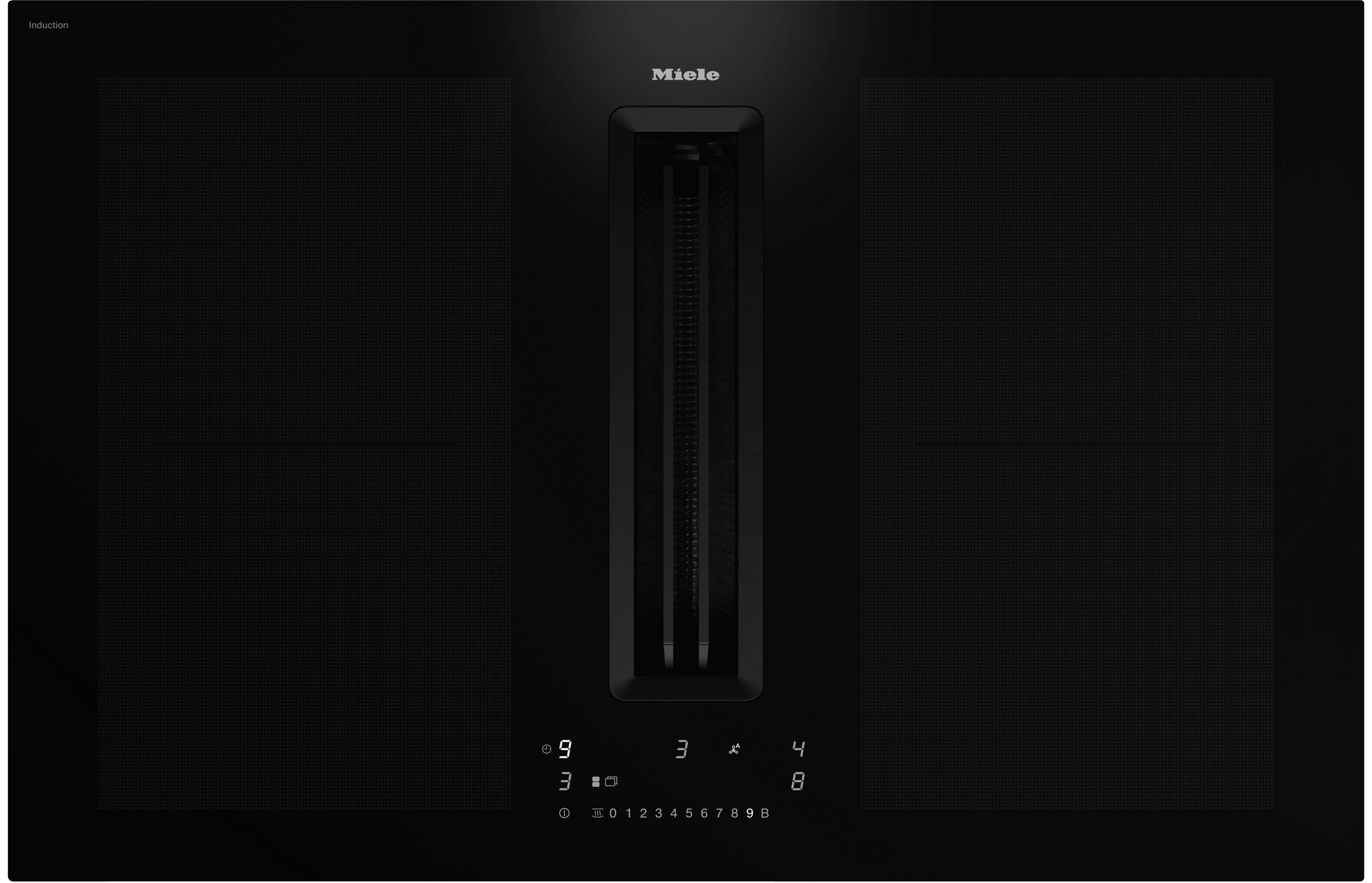 Miele 7676 FL-U BlackPerfection Induktionskogeplade med indbygget emhætte