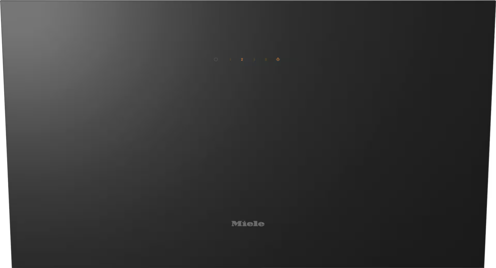 Miele DAH 2860 Escala obsidiansort vægmonteret emhætte set forfra