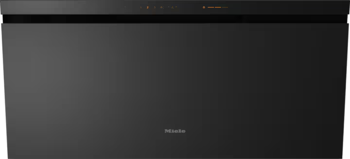 Miele DAH 4970 Sienna obsidiansort vægmonteret emhætte set forfra