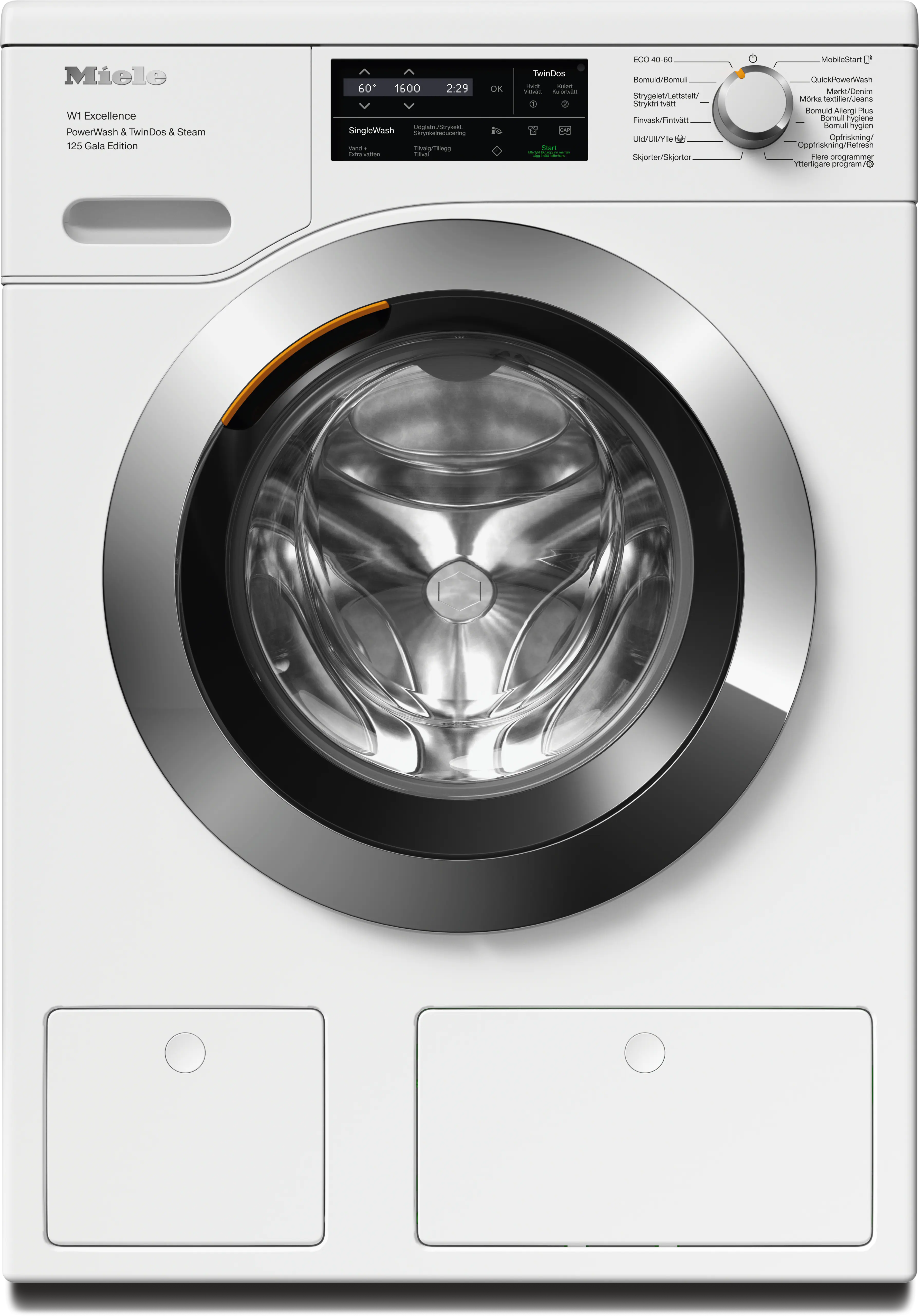 Miele WEI 885 WCS NDS 125 Gala Edition Lotushvid Frontbetjent Vaskemaskine