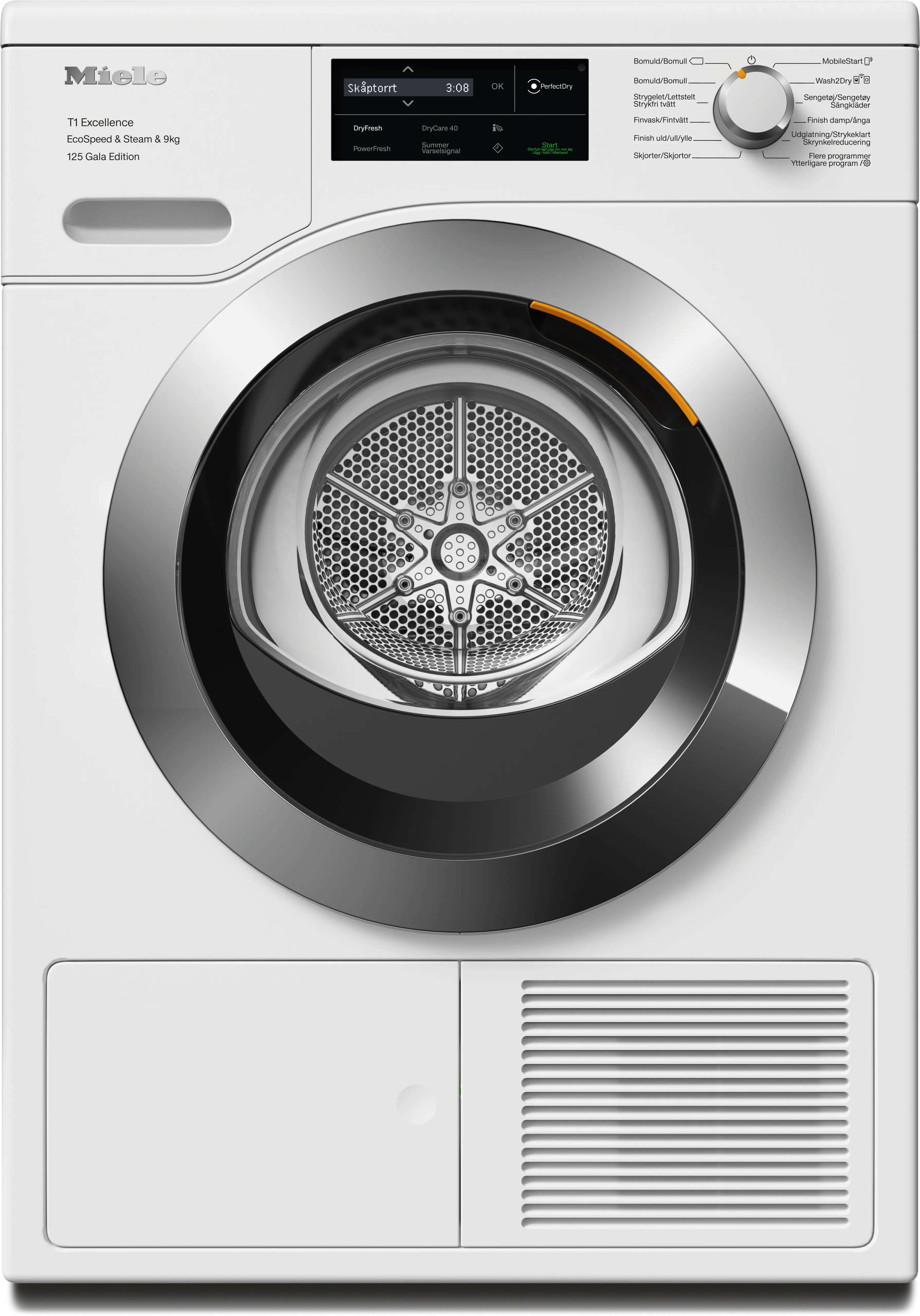 Miele TEL685WP 125 Gala Edition Lotushvid 9kg kondenstørretumbler m. varmepumpe
