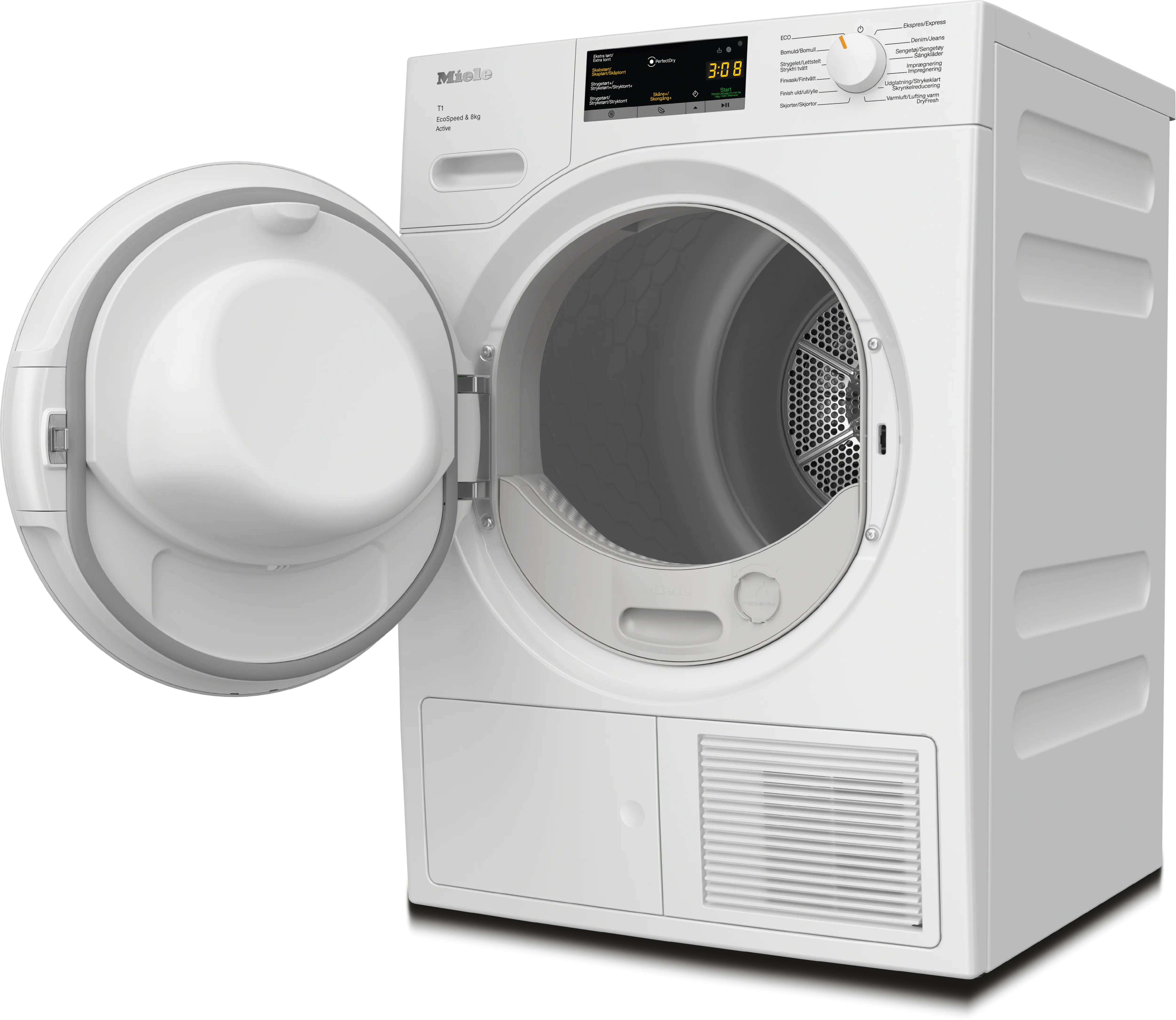Miele TWA520WP 8kg Active kondenstørretumbler m. varmepumpe åben låge
