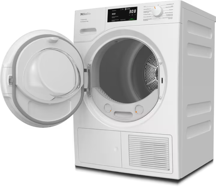 Zoomet ind på tumbleren fra Miele TSH783WP varmepumpetørretumbler - 9 kg