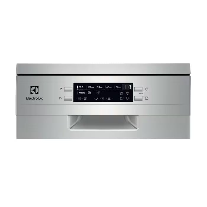 Zoomet ind på kontrolpanelet på Electrolux ESM63300SX smal opvaskemaskine
