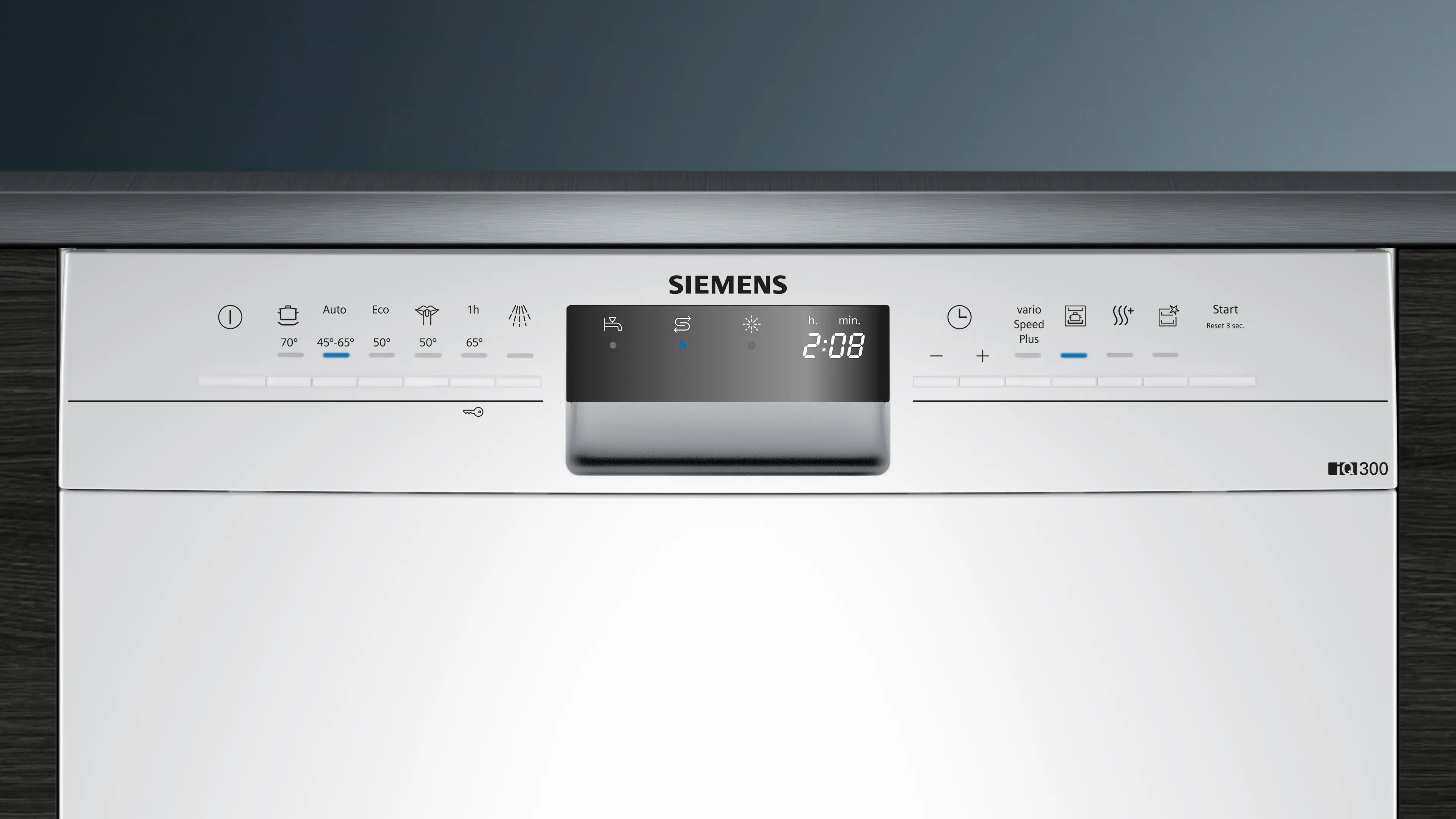 Kontrolpanelet på Siemens SN436W06KS iQ300 opvaskemaskine