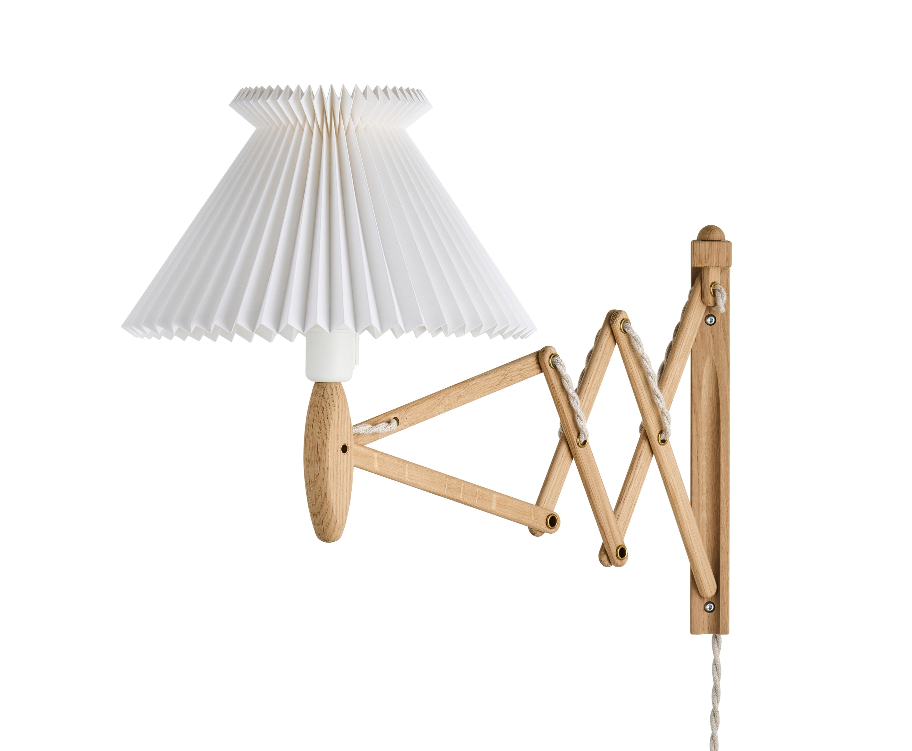 Jubilæumssax væglampe i lys eg fra Le Klint