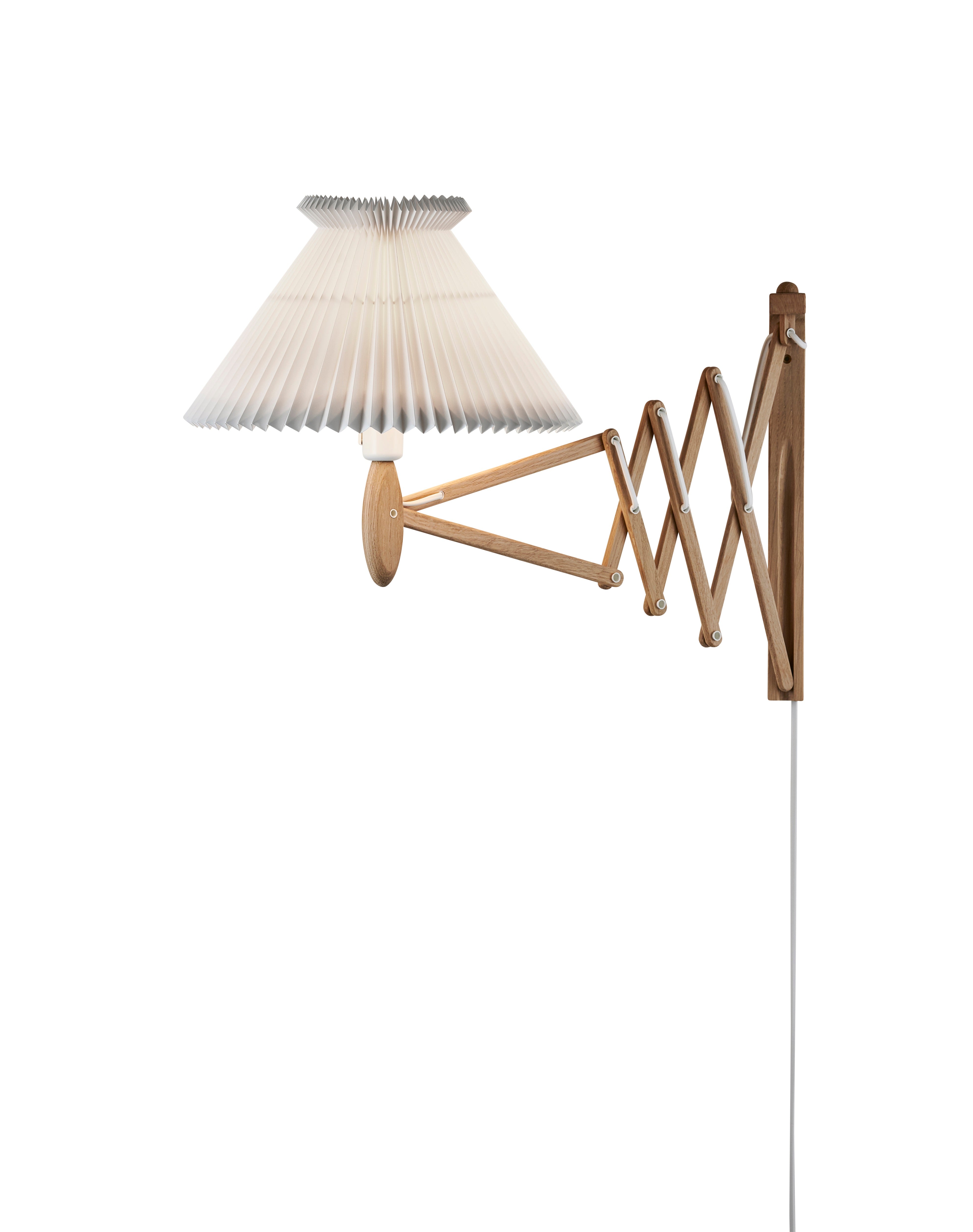 LE KLINT 234-6 E27 Sax Væglampe i Røget Eg m. Plastskærm