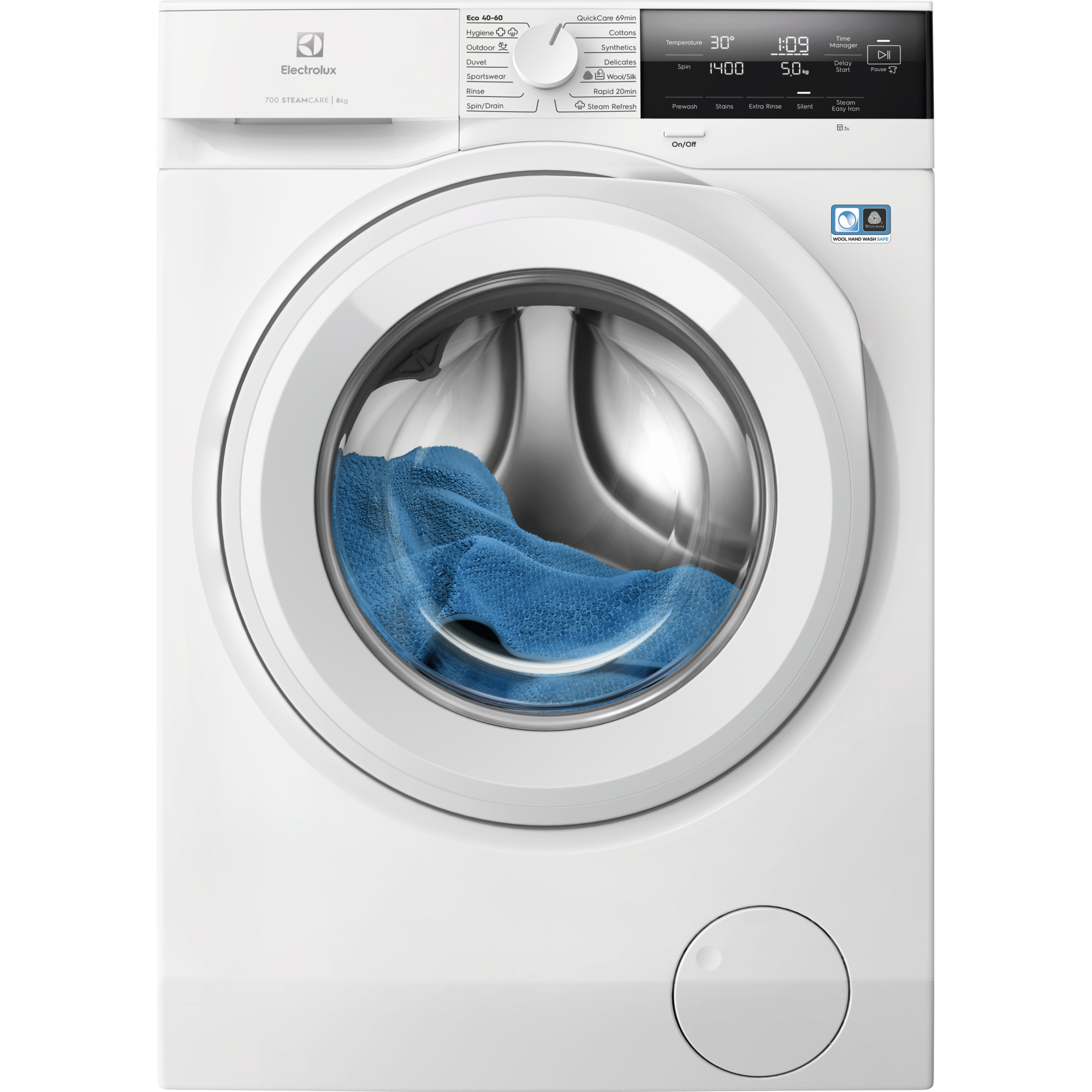 Electrolux EFI731V84V frontbetjent vaskemaskine 8 kg