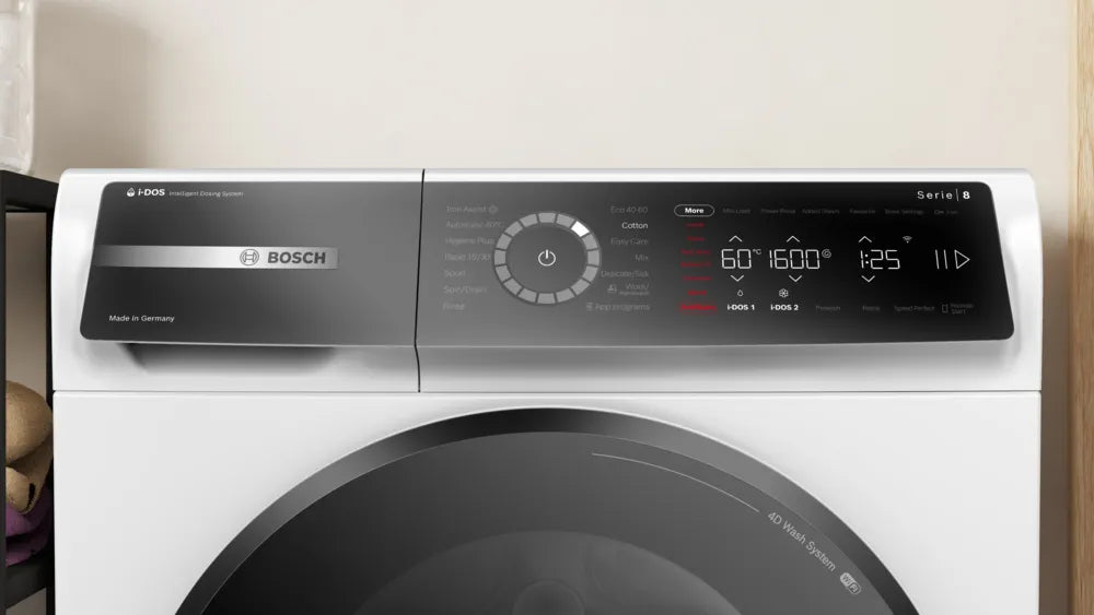 Nyd fuld kontrol med Bosch WGB256A1SN ekstramange funktioner