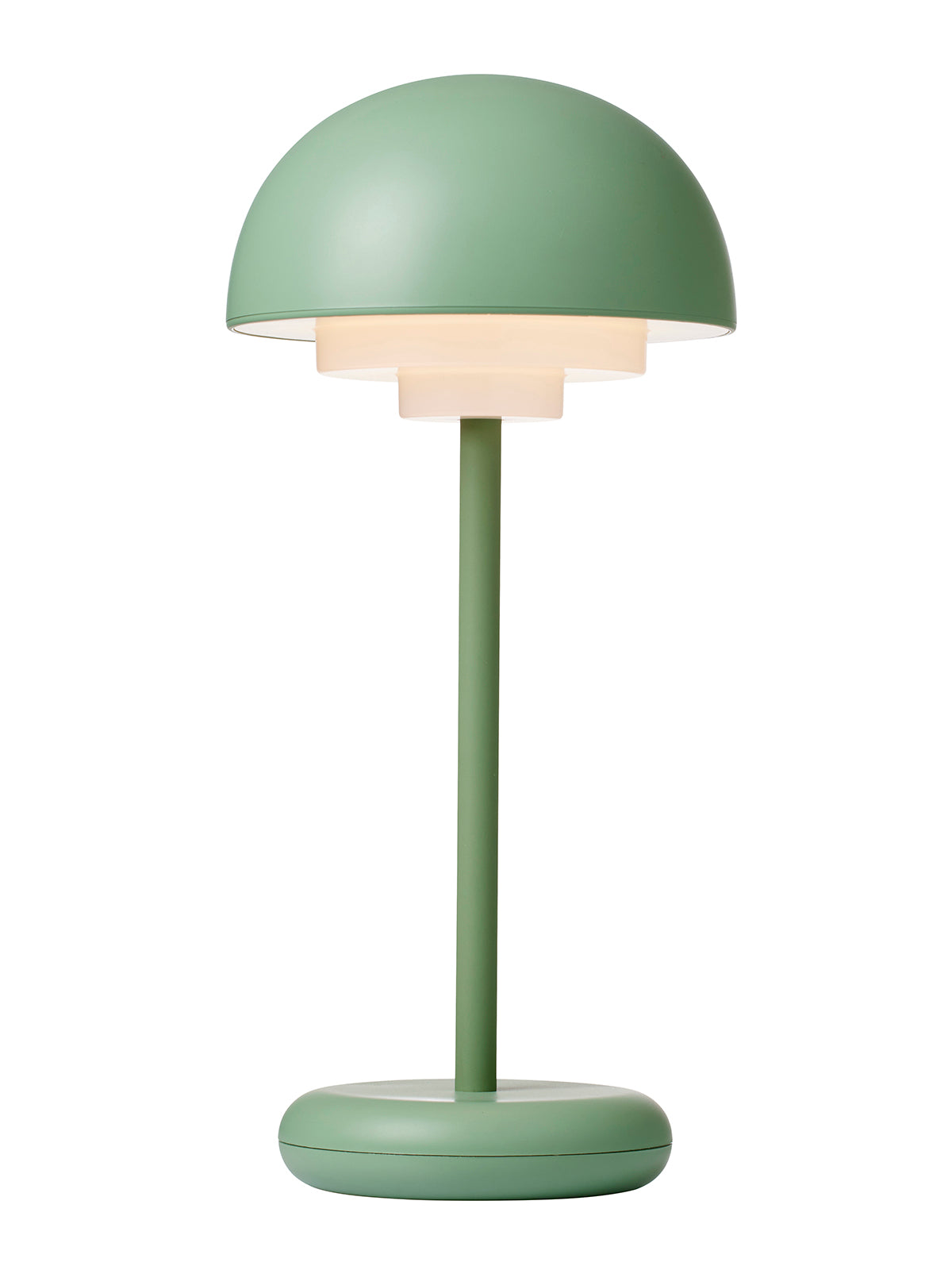 Toscana støvet grøn portable LED bordlampe billede 4