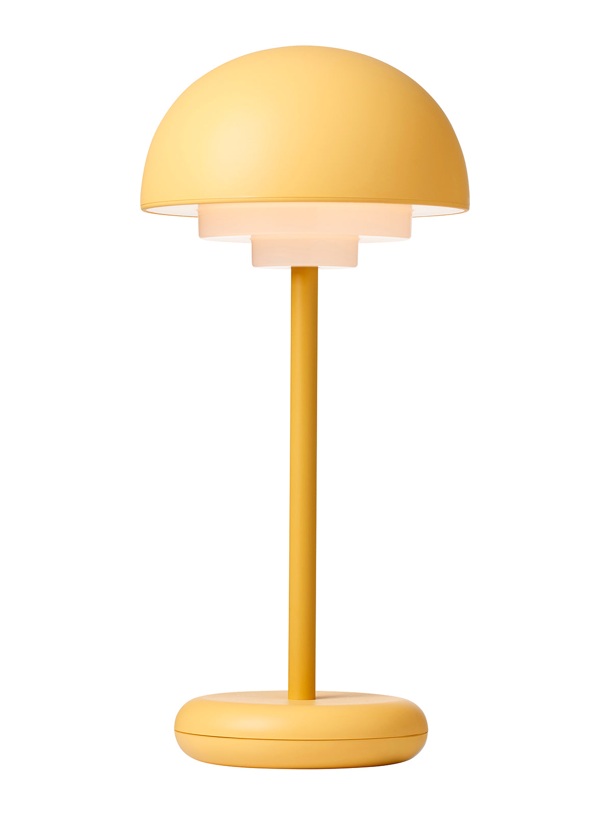 Toscana støvet gul portable LED bordlampe billede 4