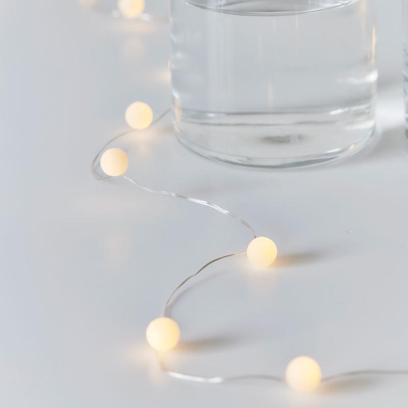 Ally Kugle 20 LED 2m Hvid