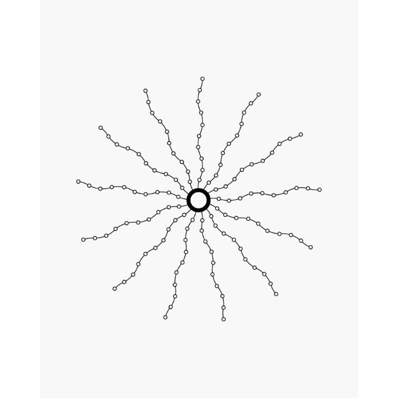 Zoomet ind på toppen af Knirke Juletræ lys 234L i Klar/Grøn
