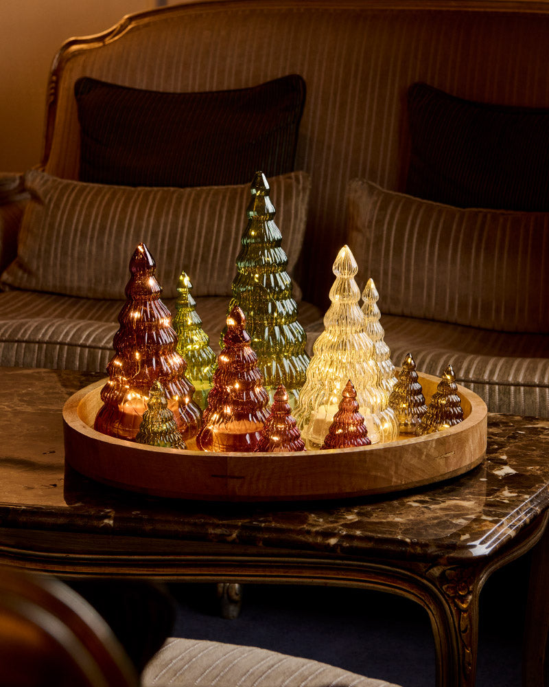 Lucy Træ Bordeaux H16.50 cm 10LED