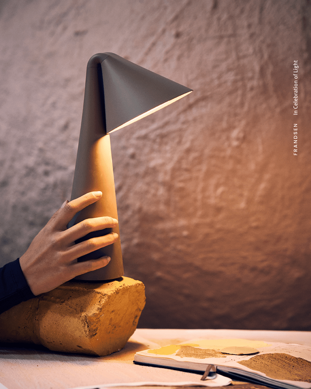Ami Portable Lamp Olive Stone
