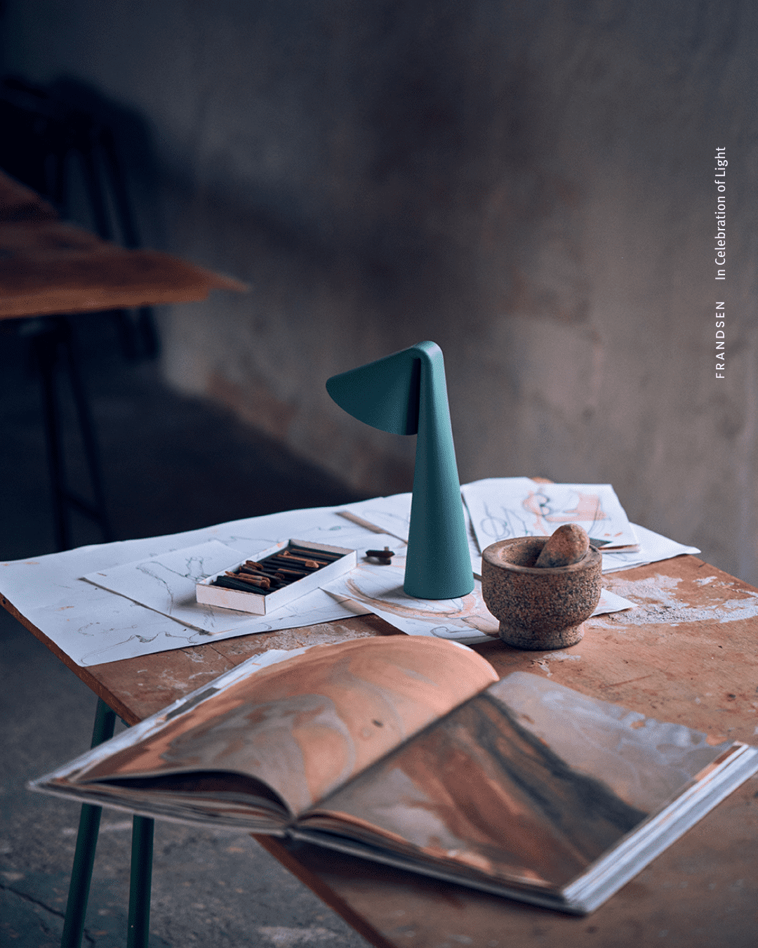 Ami Portable Lamp Sage Green