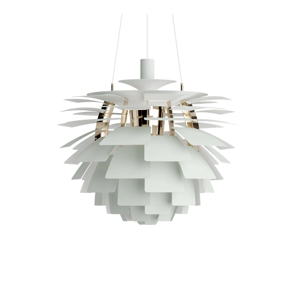 Slukket PH Artichoke Ø 600 Pendel Dusty Green/Metallised Brass