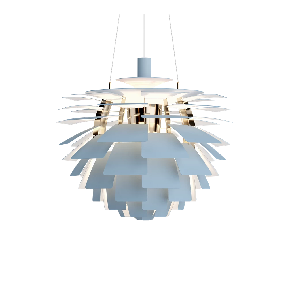 PH Artichoke Ø 600 Pendel Dusty Blue/Metallised Brass