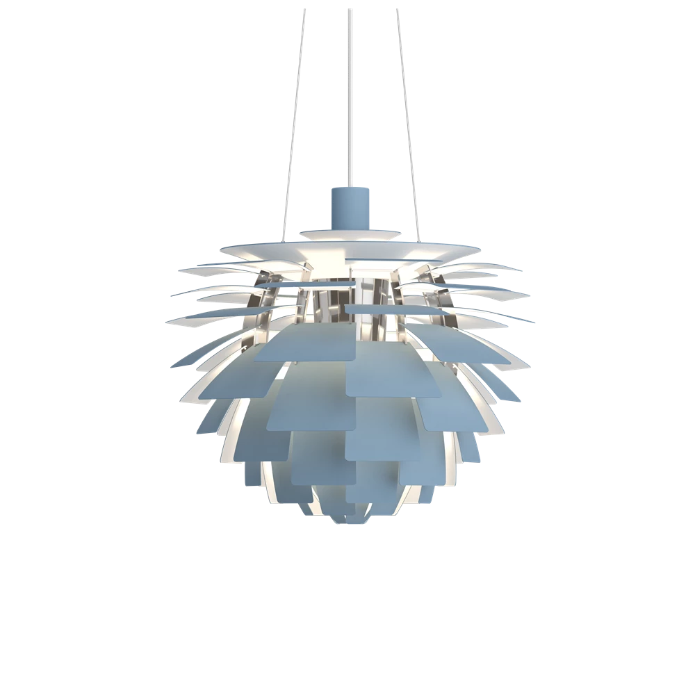 PH Artichoke Ø 480 Pendel Dusty Blue/High Lustre Chrome