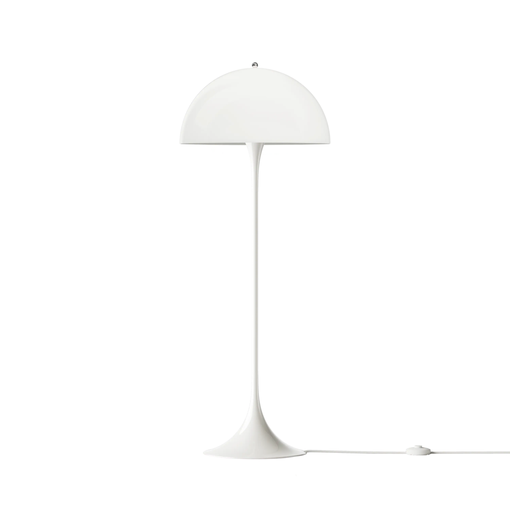 Slukket Panthella Ø40 Opal White gulvlampe