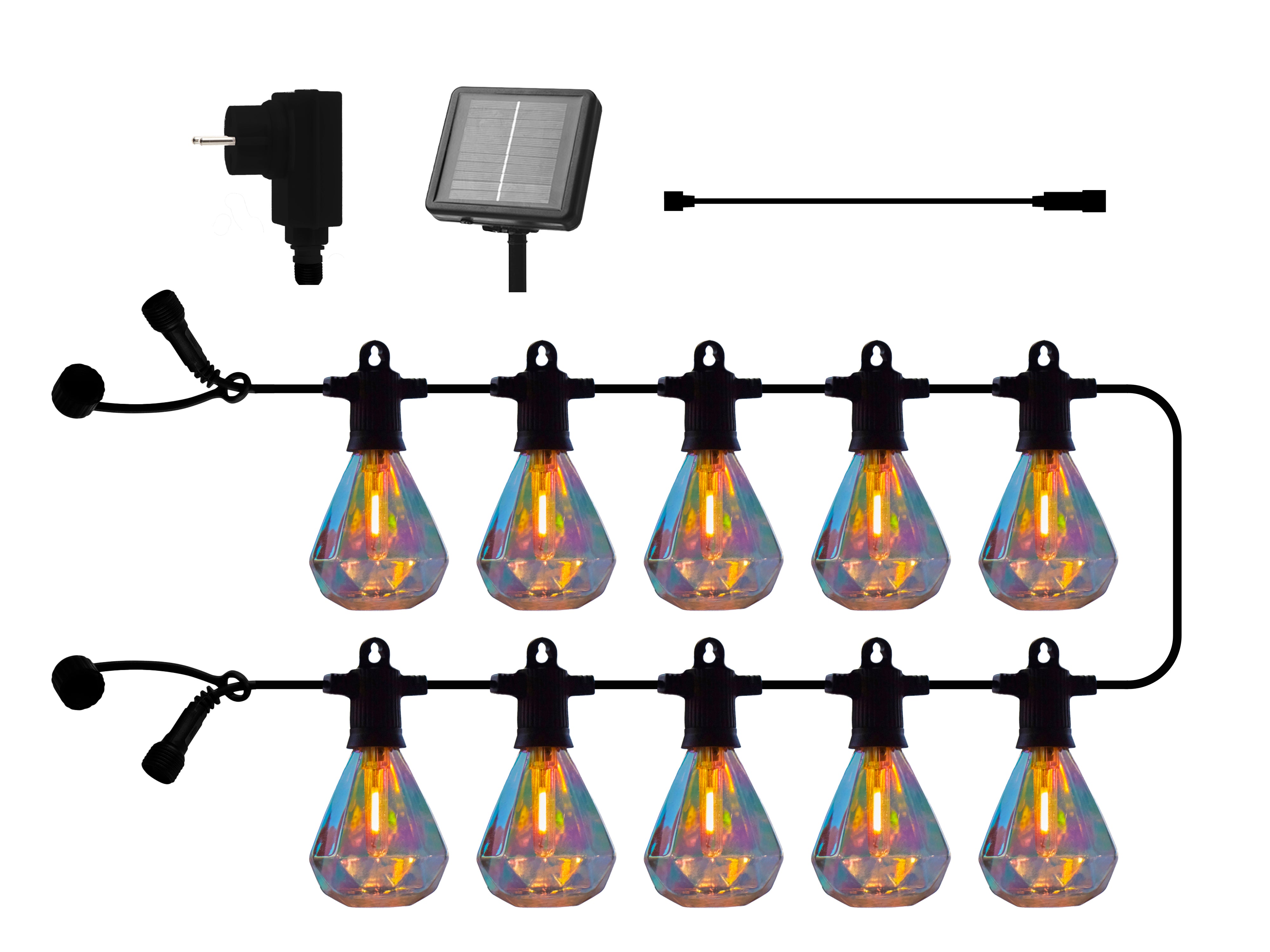 Sirius Marcus Solar Startsæt, 10L, ww, solar panel og transformer Clear
