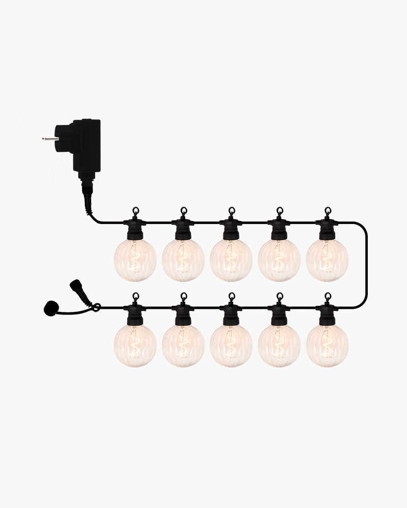 Luke 5 meter 10 lys startsæt - Sirius Home