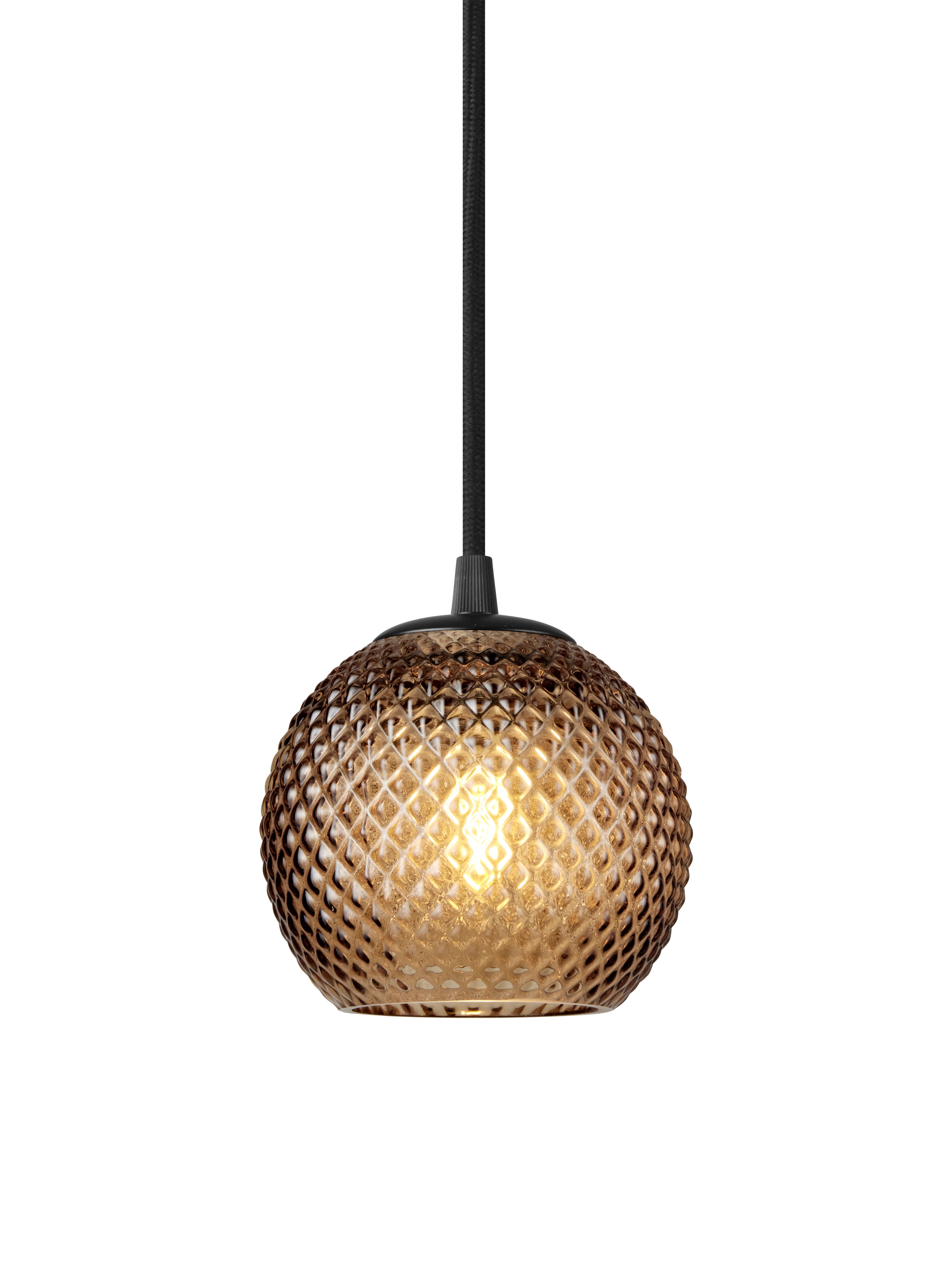 Nobb Ball Pendel Ø12 Amber billede 4