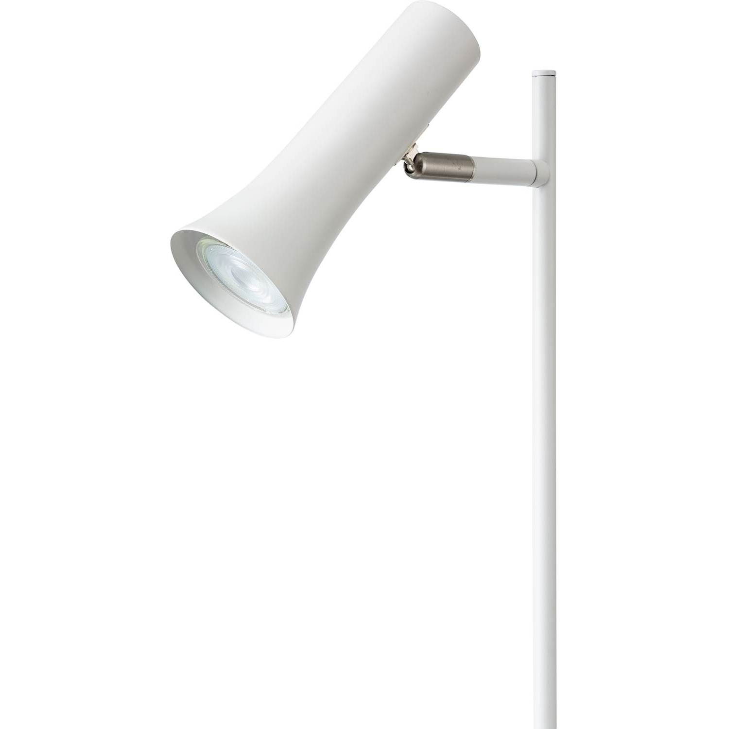 Zoomet ind på lampehovedet fra Elvita Mariestad Gulvlampe i Hvid